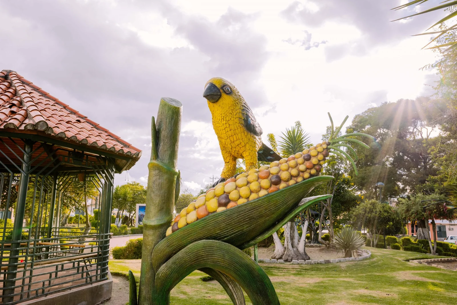 Parque Central de Alangasí; fotografía del GAD de Alangasí