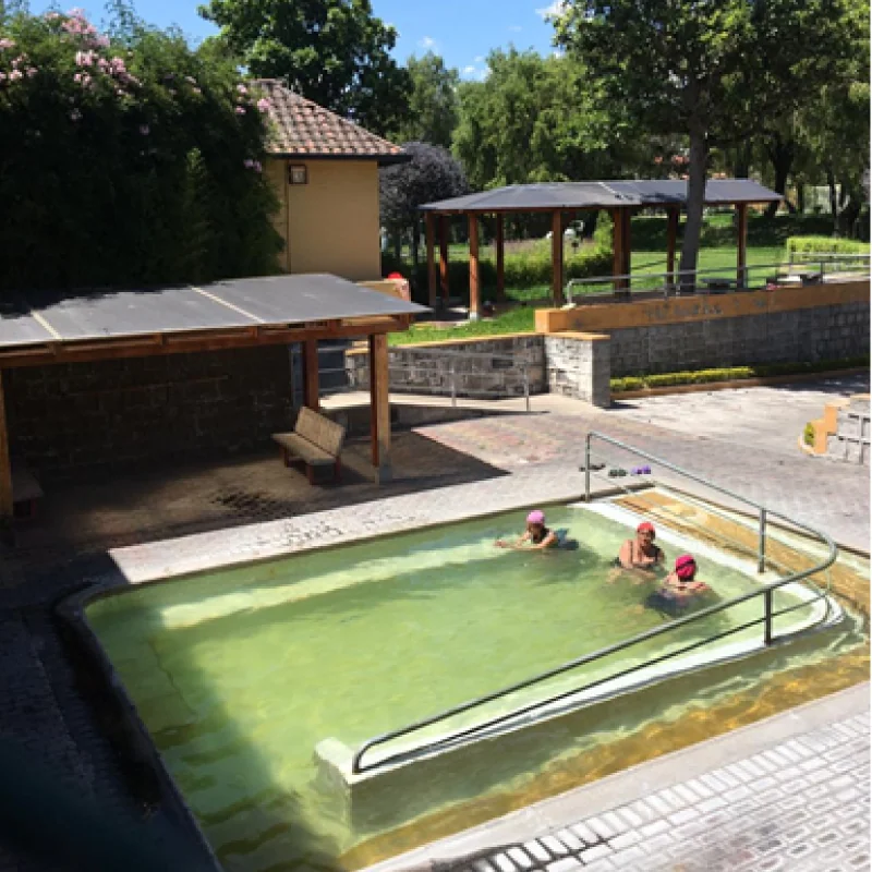 Complejo de aguas termales El Tingo; fotografía del GAD de Alangasí